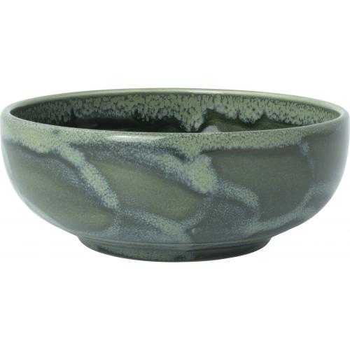 Round Bowl - Aurora Vesuvius - Burnt Emerald - 15.5cm (6&quot;) - 65.25cl (23oz)