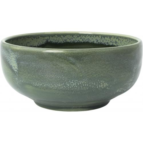 Round Bowl - Aurora Vesuvius - Burnt Emerald - 13.5cm (5.25&quot;) - 45.5cl (16oz)