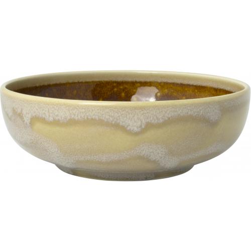 Round Bowl - Aurora Vesuvius - Amber - 17.5cm (7&quot;) - 98cl (34.5oz)