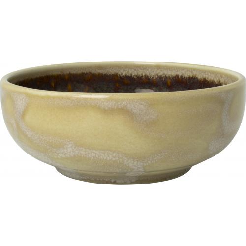 Round Bowl - Aurora Vesuvius - Amber - 15.5cm (6&quot;) - 65.25cl (23oz)
