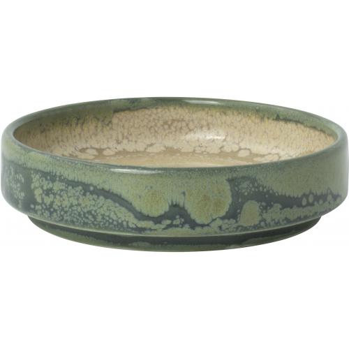 Round Stacking Plate - Deep - Aurora Revolution - Jade - 10cm (4&quot;) - 12cl (4.25oz)