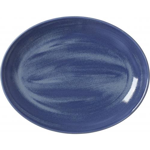 Coupe Plate - Oval - Revolution - Bluestone - 34.25cm (13.5&quot;)