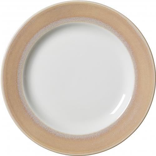Harmony Plate - Wide Rim - Revolution Edge - Sandstone - 25.5cm (10&quot;)
