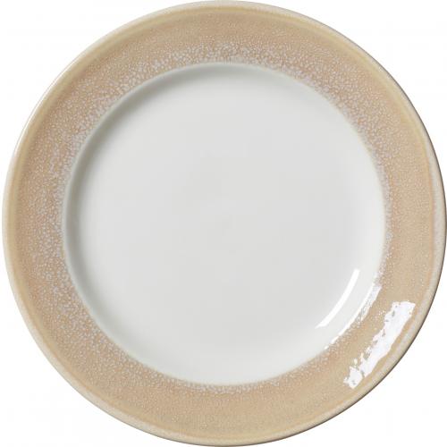 Harmony Plate - Wide Rim - Revolution Edge - Sandstone - 23cm (9&quot;)