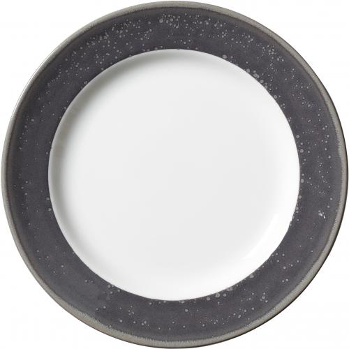 Harmony Plate - Wide Rim - Revolution Edge - Granite - 20.25cm (8&quot;)