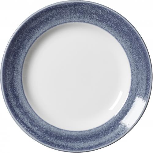 Harmony Plate - Wide Rim - Revolution Edge - Bluestone - 20.25cm (8&quot;)