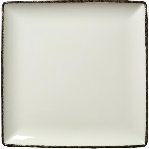 Square Plate - Charcoal Dapple - 27cm (10.5&quot;)