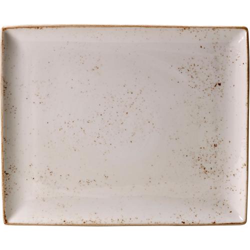 Plate - Rectangular - Craft - White - 33cm (13&quot;)