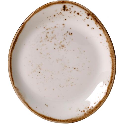 Plate - Oval - Organic - Craft - White - 15.25cm (6&quot;)