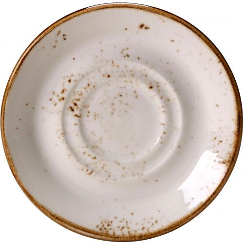 Double Well Saucer - Craft - White - 14.5cm (5.75&quot;)
