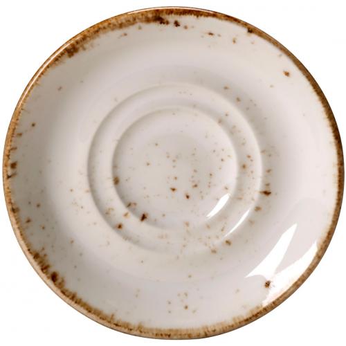 Double Well Saucer - Craft - White - 11.75cm (4.5&quot;)