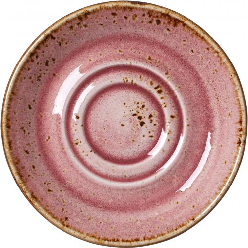 Double Well Saucer - Craft - Raspberry - 14.5cm (5.75&quot;)