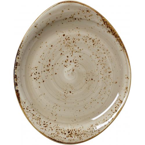 Plate - Oval - Organic - Craft - Porcini - 25cm (9.75&quot;)