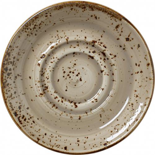 Double Well Saucer - Craft - Porcini - 14.5cm (5.75&quot;)