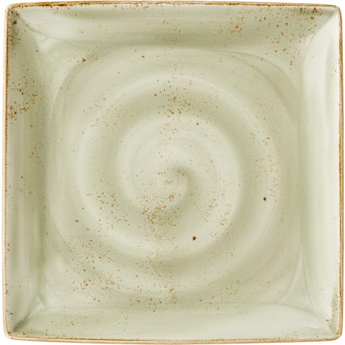 Square Plate - Craft - Green - 27cm (10.5&quot;)
