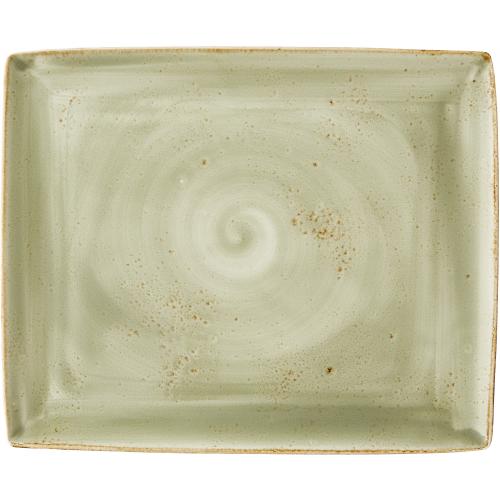 Plate - Rectangular - Craft - Green - 33cm (13&quot;)
