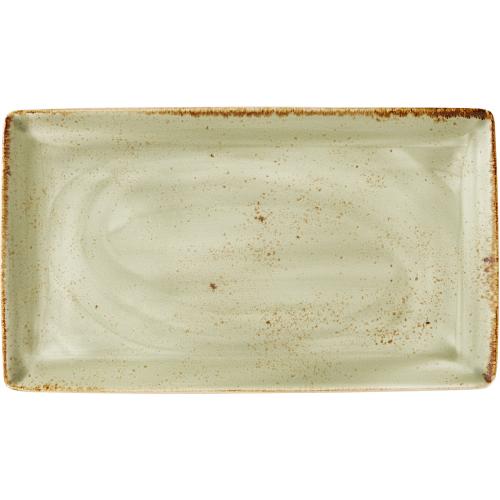 Plate - Rectangular - Craft - Green - 33cm (13&quot;)