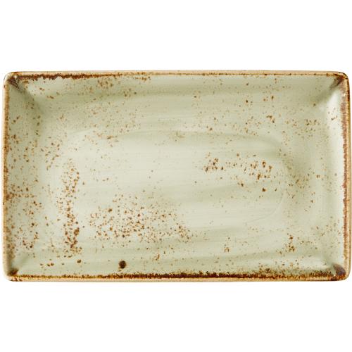 Plate - Rectangular - Craft - Green - 27cm (10.5&quot;)