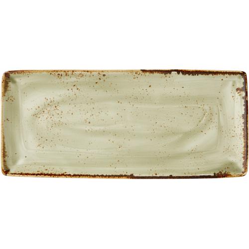 Plate - Rectangular - Craft - Green - 37cm (14.5&quot;)