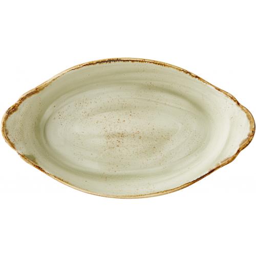 Eared Dish - Oval - Craft - Green - 34cm (13.5&quot;) - 103.75cl (36.5oz)