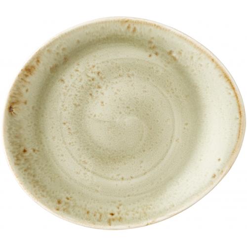 Plate - Oval - Organic - Craft - Green - 15.25cm (6&quot;)
