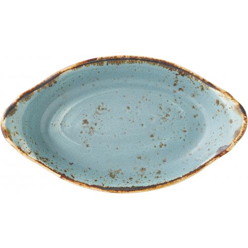 Eared Dish - Oval - Craft - Blue - 20cm (7.75&quot;) - 18.5cl (6.5oz)