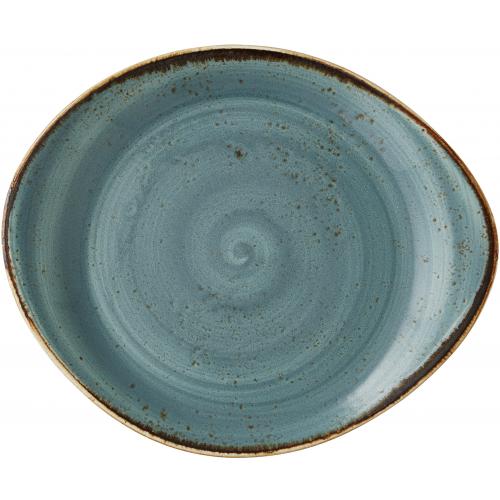 Plate - Oval - Organic - Craft - Blue - 25cm (9.75&quot;)