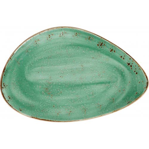 Triangle Plate - Organic - Craft - Aqua - 37.5cm (14.75&quot;)