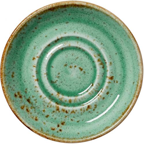 Double Well Saucer - Craft - Aqua - 11.75cm (4.5&quot;)
