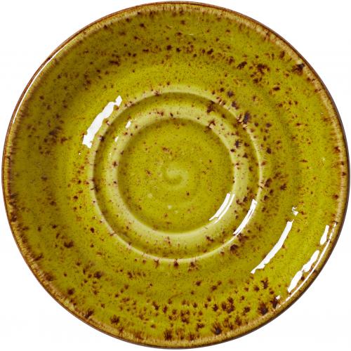 Double Well Saucer - Craft - Apple - 14.5cm (5.75&quot;)