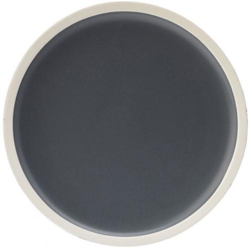 Round Plate - Porcelain - Forma - Charcoal - 17cm (6.5&quot;)