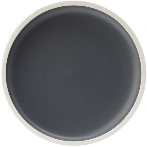 Round Plate - Porcelain - Forma - Charcoal - 21cm (8.25&quot;)