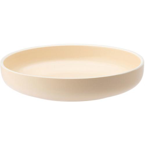 Round Bowl - Shallow - Porcelain - Forma - Vanilla - 24cm (9.5&quot;)