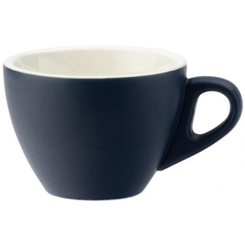 Flat White Cup - Porcelain - Barista - Matt Navy - 16cl (5.5oz)