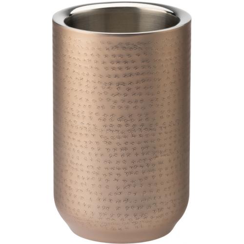 Wine Cooler - Double Walled - Aged Copper Plated - Single Bottle - 20cm (8&quot;)