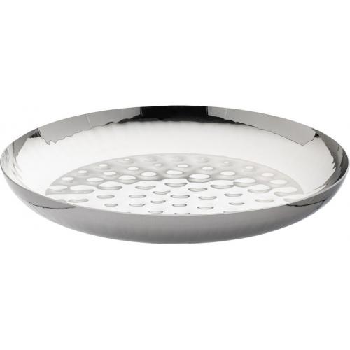 Seafood Tower Round Serving Bowl - Hammered Finish - Stainless Steel - 29.5cm (11.5&quot;)