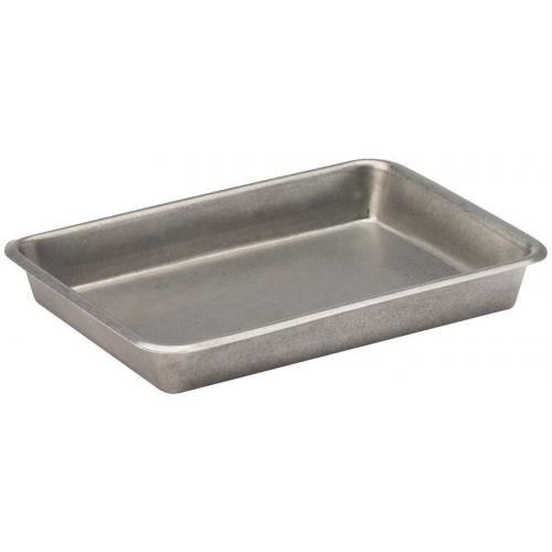 Serving Tray - Rectangular - Vintage Steel - 23cm (9&quot;)