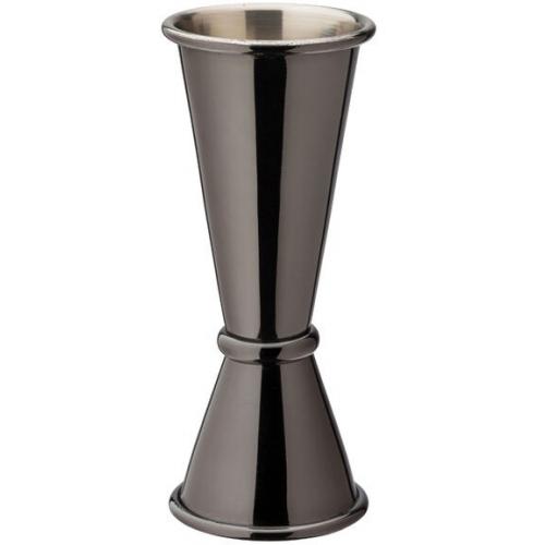 Jigger - Double Ended - Gunmetal - 25 & 50ml - NON CE