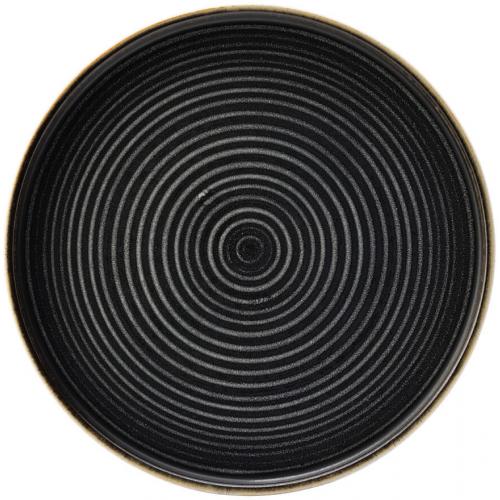 Round Plate - Porcelain - Otto - Charcoal - 24.5cm (9.5&quot;)