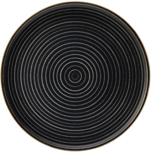 Round Plate - Porcelain - Otto - Charcoal - 26.5cm (10.5&quot;)
