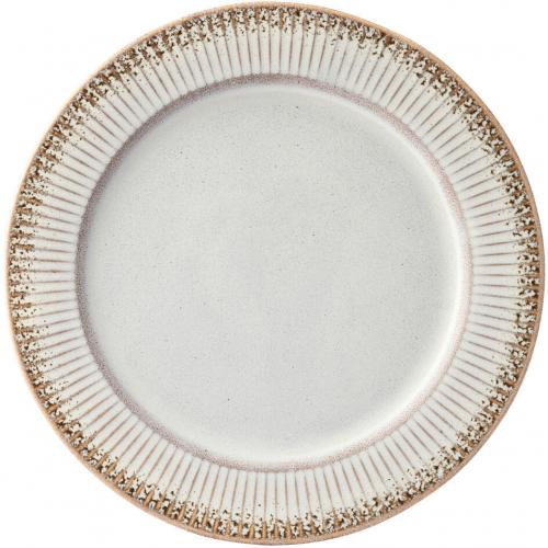 Wide Rimmed Plate - Stoneware - Corduroy - Drift - 28cm (11&quot;)