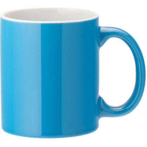 Beverage Mug - Straight-Sided - Pure White - Blue - 34cl (12oz)