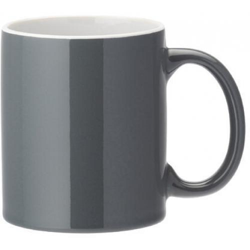 Beverage Mug - Straight-Sided - Pure White - Grey - 34cl (12oz)