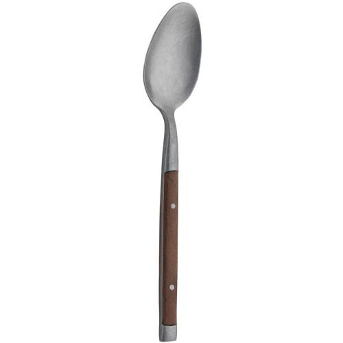 Serving & Table Spoon - Wood Effect ABS Handle - Rustic - 20cm (7.9&quot;)