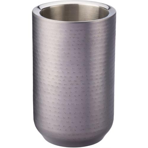 Wine Cooler - Double Walled - Stainless Steel - Gunmetal Finish - Single Bottle - 20cm (8&quot;)