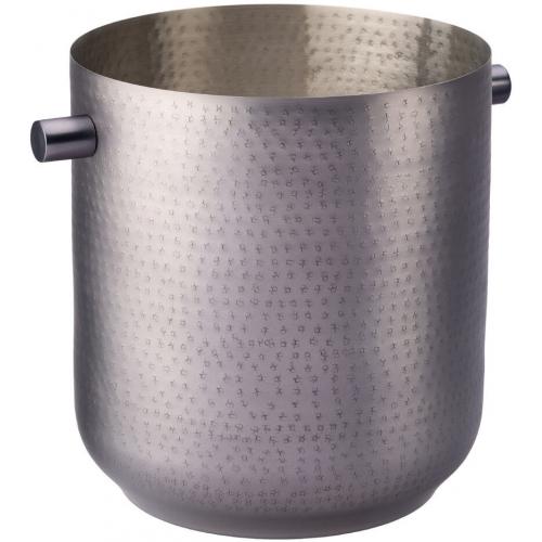 Wine & Champagne Bucket - Fixed Handles - Stainless Steel - Gunmetal Finish - 19.5cm (7.75&quot;)