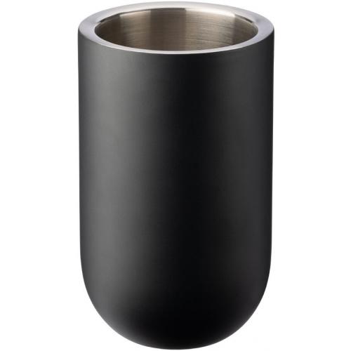 Wine Cooler - Double Walled - Stainless Steel - Matt Black - Single Bottle - 20cm (8&quot;)