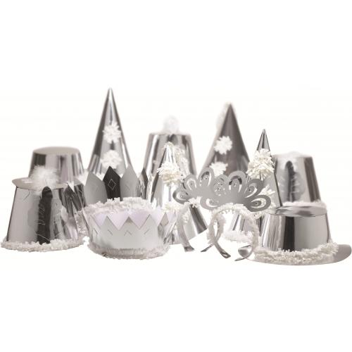 Party Hats - Premier - Silver