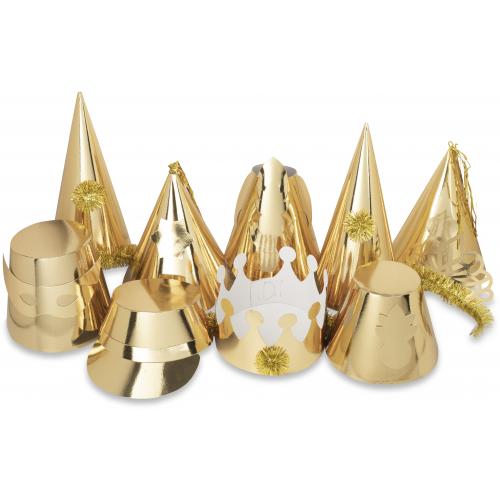 Party Hats - Premier - Gold