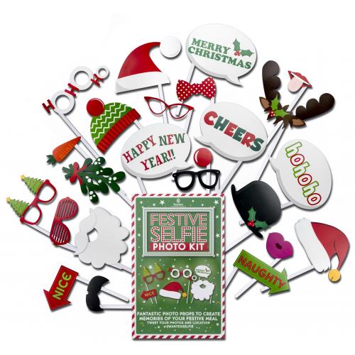 Selfie Photo Kit - Festive - Multi Coloured